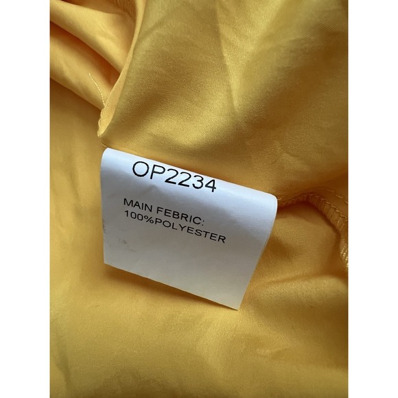 TOV Los Angeles Yellow Maxi Dress Flare Flowy Vibrant Size 44 XL Summer Resort - Picture 4 of 11